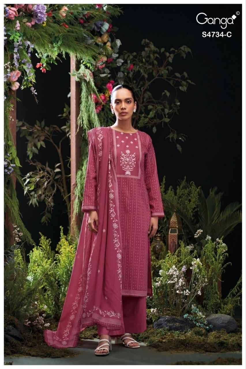 JIVANSHI 4734 Series By Ganga Fashion Beautiful Festive Suits Stylish Colorful Fancy Casual Wear & Ethnic Wear PREMIUM COTTON Dresses At Wholesale Price